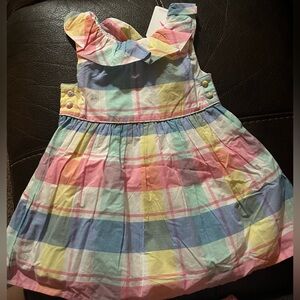 Tommy Bahama Baby
Girl 18 M Pastel Plaid 3
Piece Dress Set,Bonnet
Bloomer